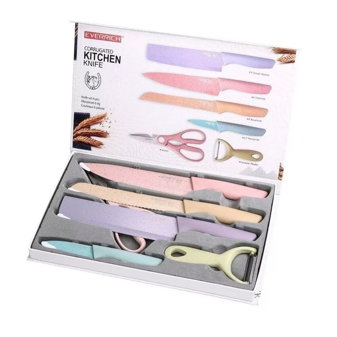 Miniatura 3 de Set De Cuchillos Pela Papas Tijeras Jueg